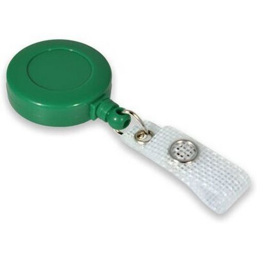 Enrouleur Attache Badge Plastique - Vert