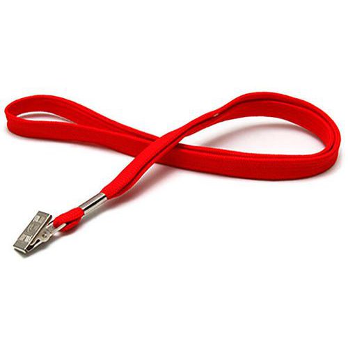 Cordon Tube 12 Mm Avec Pince Crocodile - Rouge