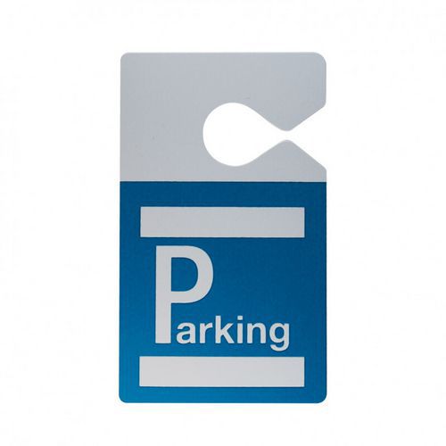 Badge Parking Avec Accroche Rétroviseur - Bleu Roi