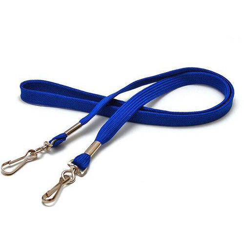 Cordon Tube 12 Mm Avec Double Attache - Bleu Roi