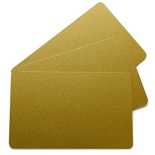 Carte à Imprimer Pvc - Brillant - Effet Métallisé - Or
