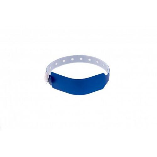 Bracelet Ã‰vénementiel Vinyle Extra-large - Métal - Bleu Roi