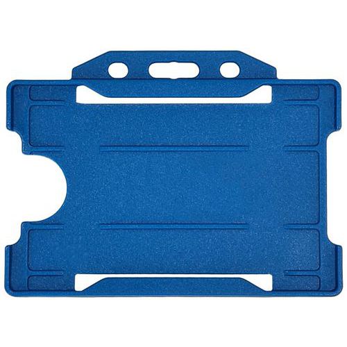 Porte-badge Ã‰co-responsable - Horizontal - Bleu