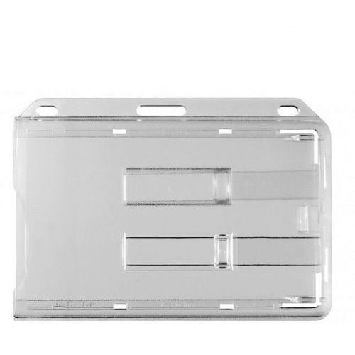 Porte-badge à Glissière Pour 2 Cartes - Horizontal