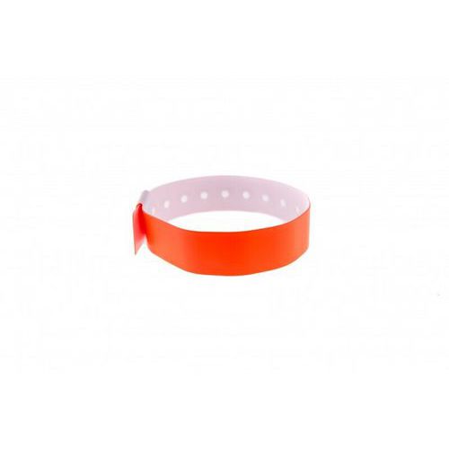 Bracelet événementiel vinyle Type L - Mat Orange - 100 pièces - 200x257mm
