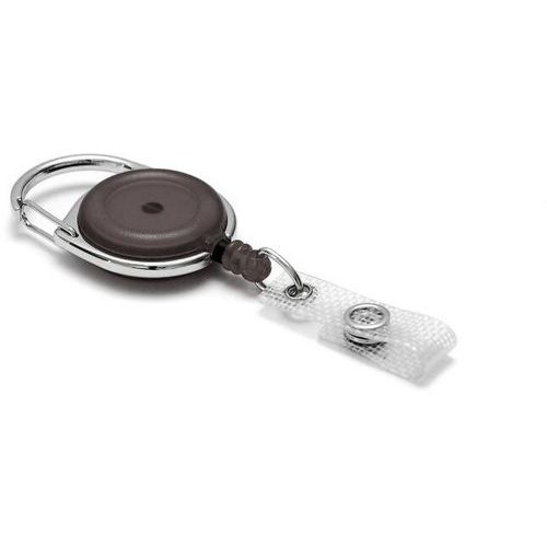 Enrouleur Rond Avec Attache Ceinture - Noir Translucide