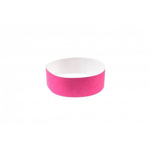 Bracelet En Papier Indéchirable 19 Mm - Rose Fluo