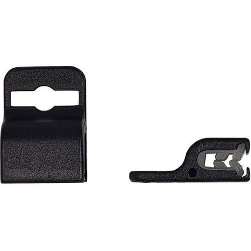 Attache Porte-badge Grip Plastique Noir