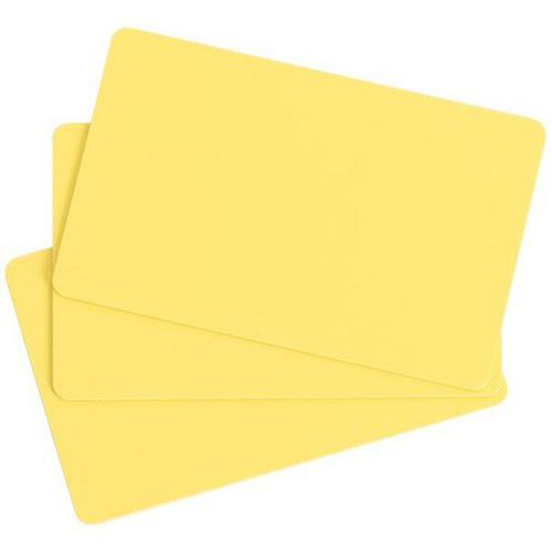 Carte à Imprimer Pvc - Brillant - Jaune