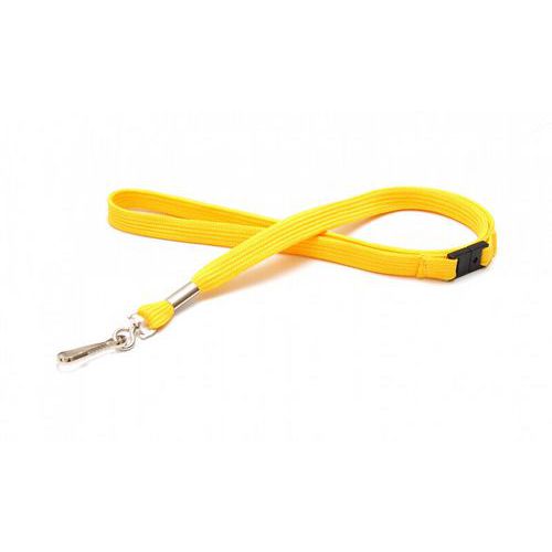 Cordon 12 Mm Avec Mousqueton Métal - Sécurisé - Jaune