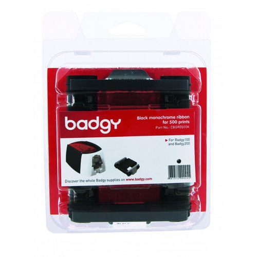 Ruban Pour Imprimante Badgy - 500 Impressions - Noir