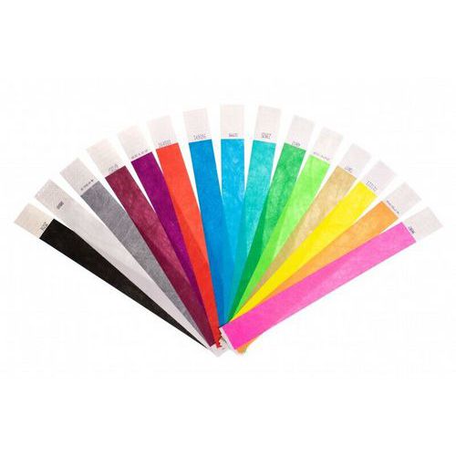 Bracelet En Papier Indéchirable 25 Mm - Bleu Vert