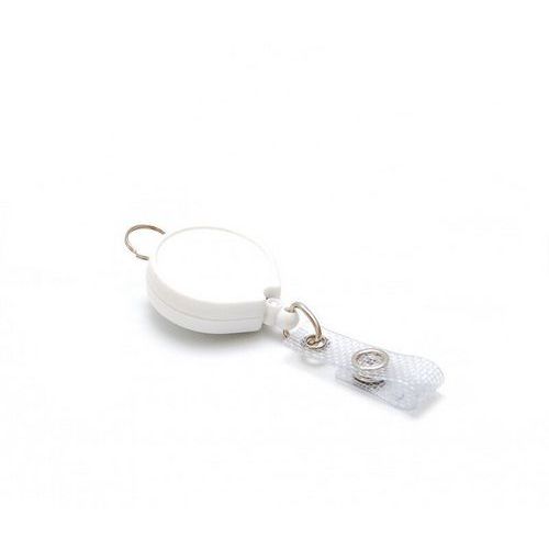 Zip Enrouleur Badge Plastique - Blanc