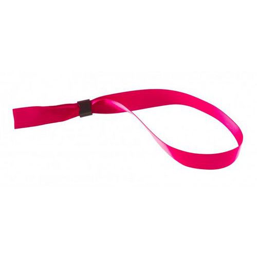 Bracelet Tissu Satin 15 Mm Avec Boucle De Fermeture - Rose