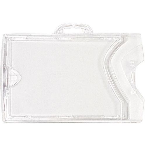 Porte-badge Rigide 2 En 1 - Horizontal Et Vertical