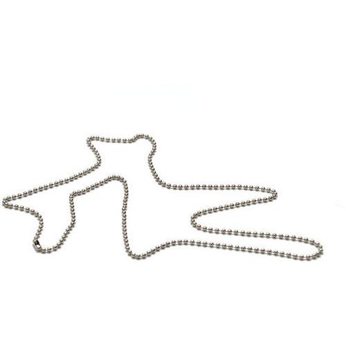 Chaînette Métal Pour Badge Ou Porte-badge - 92 Cm