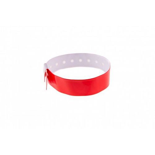 Bracelet Ã‰vénementiel Vinyle Type L - Brillant - Rouge