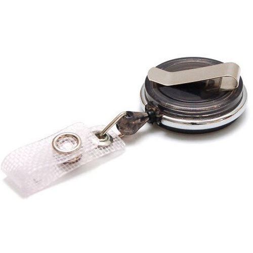 Enrouleur Avec Attache Rotative - Noir Translucide