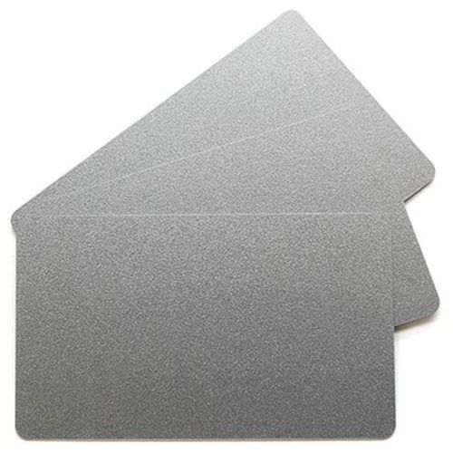Carte à Imprimer Pvc - Brillant - Effet Métallisé - Argent