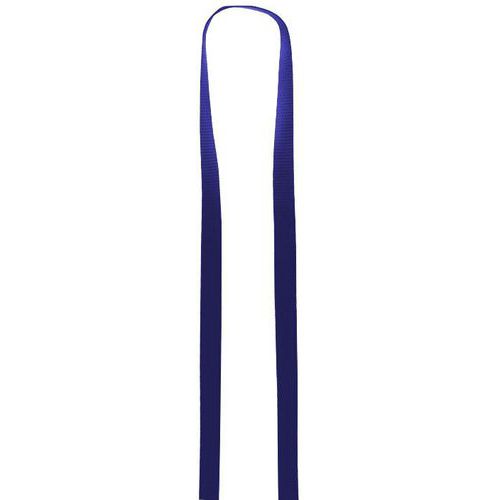 Cordon Plat 10 Mm Sans Attache - Bleu Roi