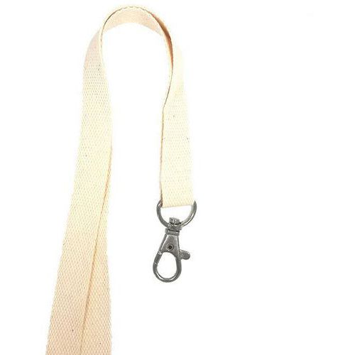 Cordon Coton 15 Mm Avec Attache Métal Sans Nickel