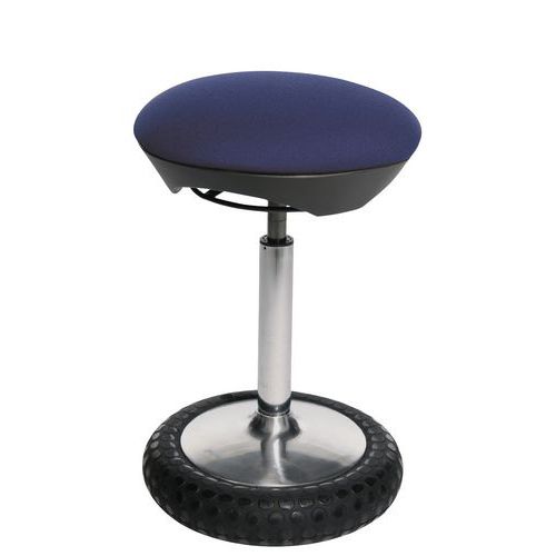 Tabouret Balance Bleu Hauteur Assise 42 A 55 Cm