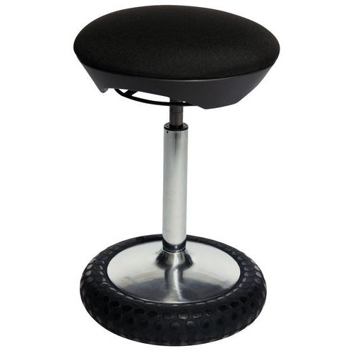 Tabouret Balance Noir Hauteur Assise 42 A 55 Cm