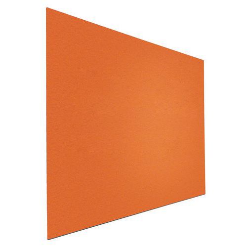 Smit Visual - Panneau d'affichage feutre haute qualité - Orange 90x120 cm - Éco-responsable, 95% recyclé, FSC