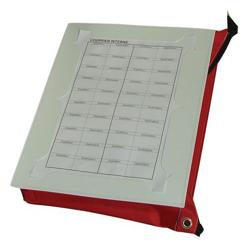 Pochette Dâ€™échange De Courrier Interne E8cm Blanc/rouge