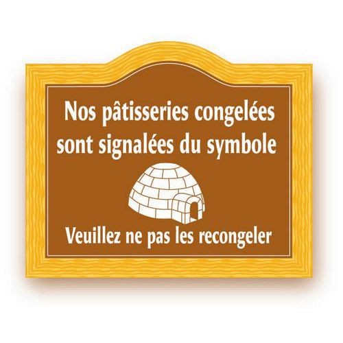 Panneau Produits Congeléspvc Lavable _690611