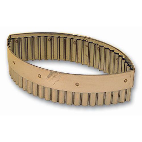 Découpoir Ovale Cannelé Inox Longueur 160mm_150 220