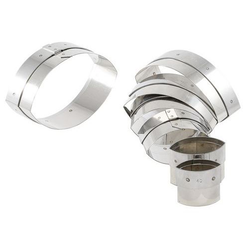 Découpoirs Ovales Unis Inox 7 Pièces_150 225