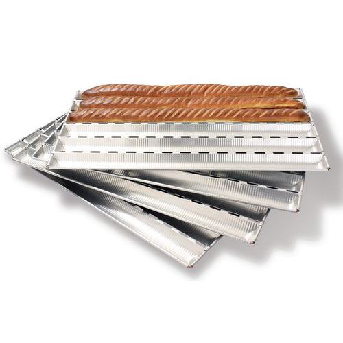 Plaque 5 Baguettes Aluminium Gaufré Longueur 600mm_311 119