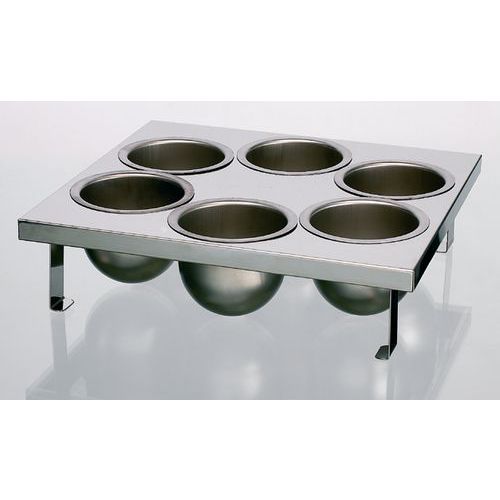 Bac 6 empreintes pour trempeuse à air_Matfer Bac 6 empreintes pour trempeuse à air_Matfer