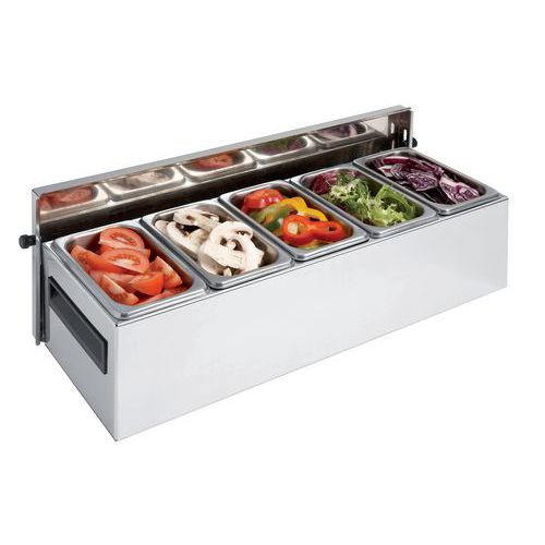 Condibox + 5 Bacs Inox Gastronorme Gn 1/9_511 510