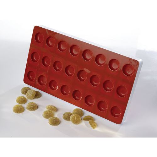 Moule Flexible 24 Empreinte Pâte De Fruit Palet Rond_339 017