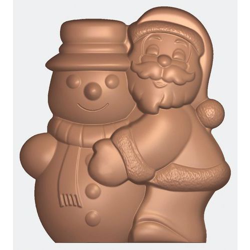 Moule Père-noÃ«l Et Bonhomme De Neige 2 Empreintes_381015