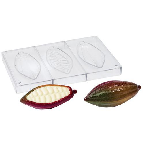 Moule Cabosses Cacao En 3 Parties_383411