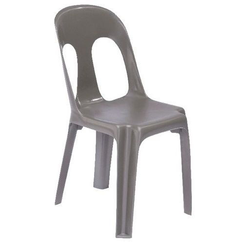 Chaise Sirtaki Gris Empilable Polypropylène - Assise 39x38.5cm - Poids 2.8kg - M2