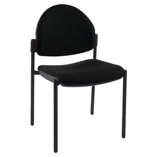 Lot de 2 - Chaise Louise Dossier Rond Ou Carré Noir_jz01117n
