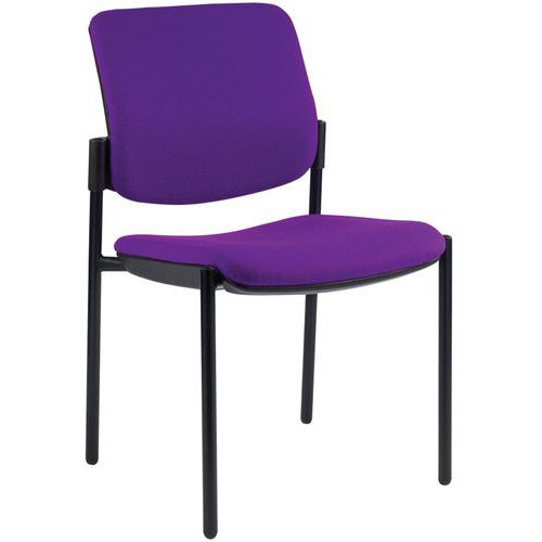 Lot de 2 - Chaise Louise Dossier Rond Ou Carré Violet_jz01118k