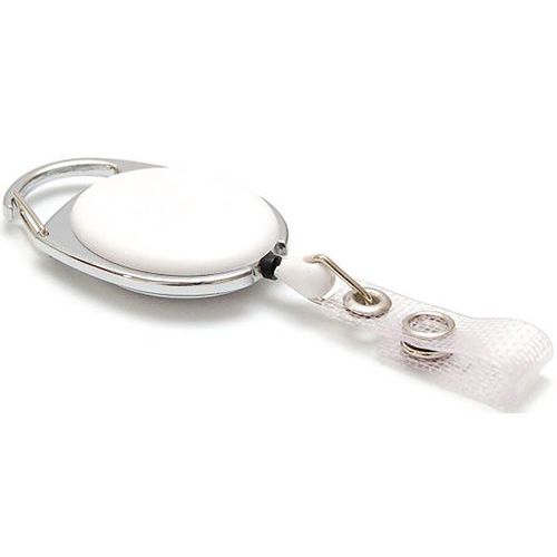 Enrouleur Oval Avec Attache Ceinture - Blanc