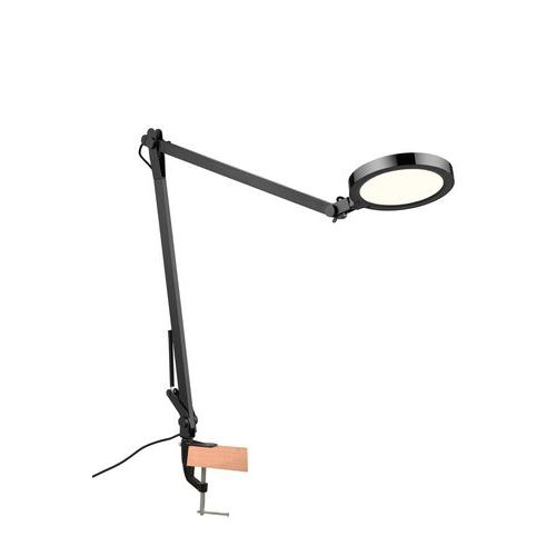 Lampe De Bureau Bivo Avec Étau Noire - Aluminor
