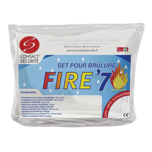 Set D'urgence Pour Traitement Des Brûlures