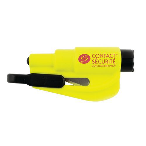 Kit 3 Outils D'urgence Voiture - Brise-vitre Et Coupe-ceinture - Acier Inoxydable - Sécurité Auto