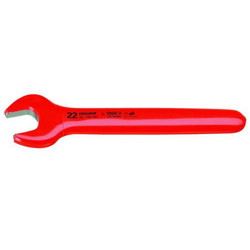 GEDORE Cl&eacute; plate simple VDE, Cote s/plats : 22 mm, Long. 200 mm