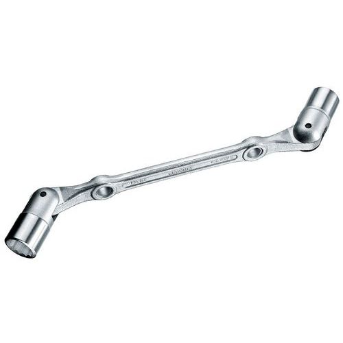 Gedore - Clé à double articulation UD 10x11 mm - Longueur 205 mm - Serrage réversible - Idéal pour mécanique