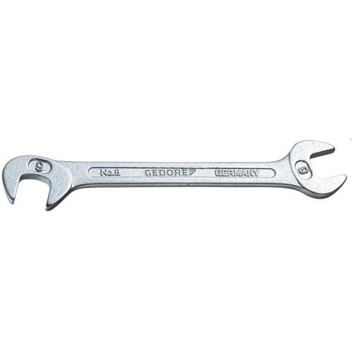 Gedore - Clé plate double 5.5 mm - Métrique 8mm - Chromée - Module pour servante