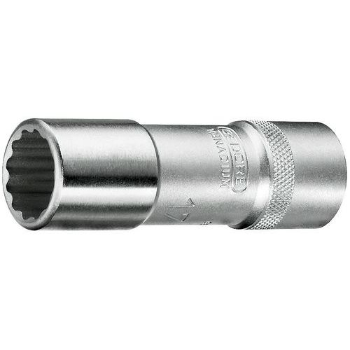 Gedore - Clé à douille 1/2 longue 12 mm - Profil UD - Serrage précis - 77 mm