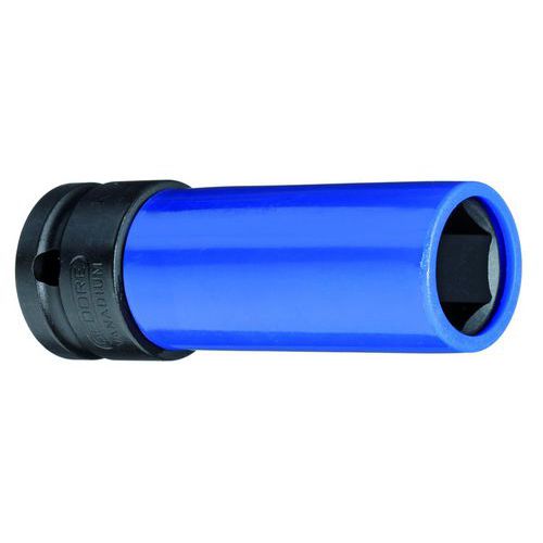 Gedore - Douille Impact Métrique Longue Gaine 1/2 6 Pans K19LS - 17 mm - 81 mm - Usage Serrage - Étui